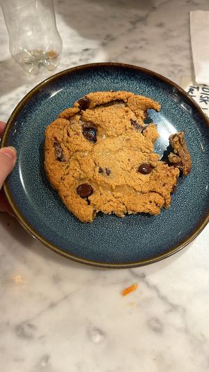 Chocolate chip cookie (gluten free) at Kafé Plattan in Stockholm