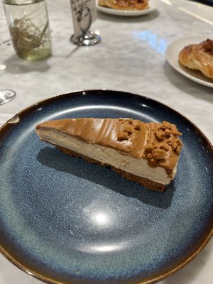 Biscoff cheese cake  at Kafé Plattan in Stockholm