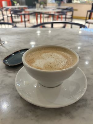 Oat latte  at Kafé Plattan in Stockholm