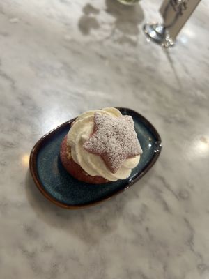Mini semla   at Kafé Plattan in Stockholm