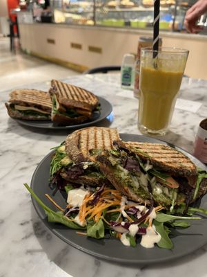 Pesto toastie   at Kafé Plattan in Stockholm