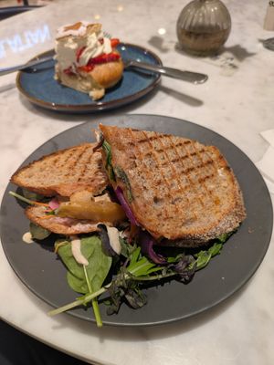 Banh mi sandwich at Kafé Plattan in Stockholm