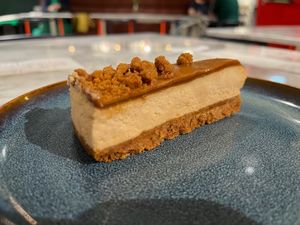 Biscoff Cheesecake at Kafé Plattan in Stockholm