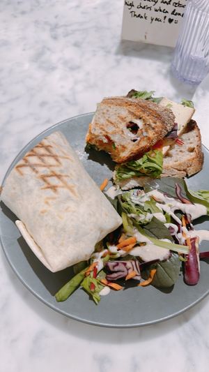 sándwich de tofu   at Kafé Plattan in Stockholm