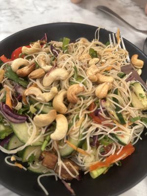 Vietnamese noodle saladd  at Kafé Plattan in Stockholm