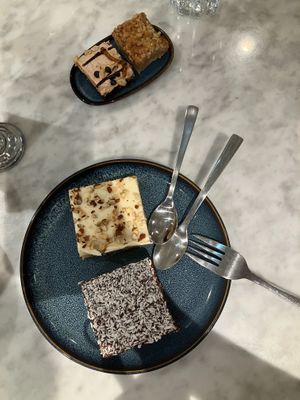 size comparison😄 at Kafé Plattan in Stockholm