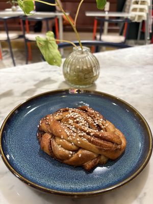 Cinnamon bun    at Kafé Plattan in Stockholm