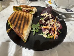 Philly Cheesesteak Steak Sandwich  at Kafé Plattan in Stockholm