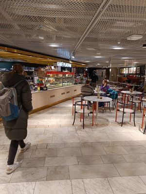 Entrance at Kafé Plattan in Stockholm