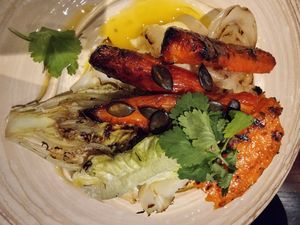 Roasted veggies (vg) at PINGRUMBA in Budapest