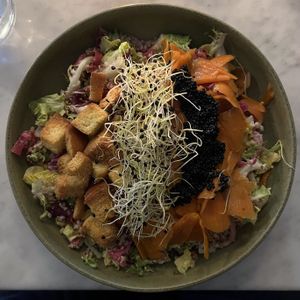 Sæson salad bowl  at Plant Food in Aarhus