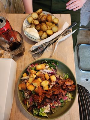 Mushroom salad at Plant Food in Aarhus