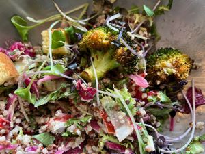 BBQ Broccoli bowl   at Plant Food in Aarhus