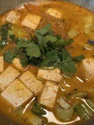 Lovely curry – if only they had smoked tofu or seitan ...  at Plant Food in Aarhus