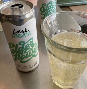 Elderflower kombucha   at Plant Food in Aarhus