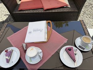Jeden Tag andere Cheese-Cake-Variationen  at Cafe Zimmermann in Todtmoos