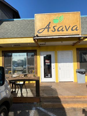 Front of the building  at Asava Juice & Smoothies in Kanab