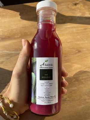 I am resilient juice at Asava Juice & Smoothies in Kanab