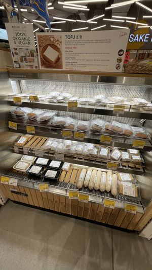 Vegan tofu, tempeh and seitan  at Japan Centre Ichiba in West London