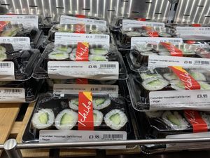 Cucumber sushi   at Japan Centre Ichiba in West London
