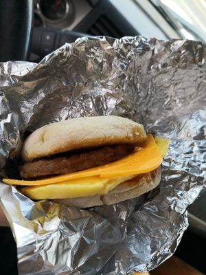 Vegan sausage egg and cheese 👌😋 at Summit Coffee Co. in Fairbanks