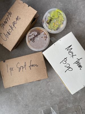 Take away containers at Chica Bonita - Publika in Kuala Lumpur