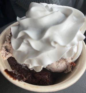 Brownie Sundae at Like No Udder in Providence
