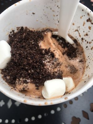 unicorn with marshmallows and cookie crumbles  at Like No Udder in Providence