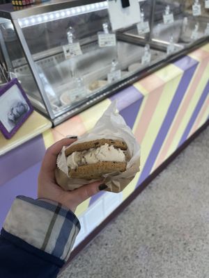 Ice cream sandwich   at Like No Udder in Providence