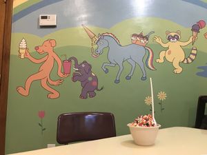 Tasty ice cream and amazing mural at Like No Udder in Providence