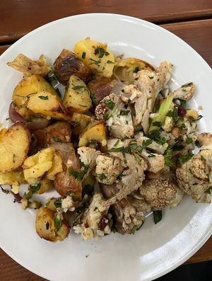 Pick 2 mains - roasted potato salad and roasted cauliflower saladd  at Kentucky Native Cafe in Lexington
