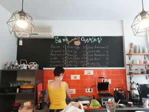 The menu at Pumpkin Cafe in Antalya