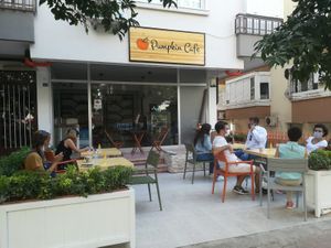 The cafe at Pumpkin Cafe in Antalya