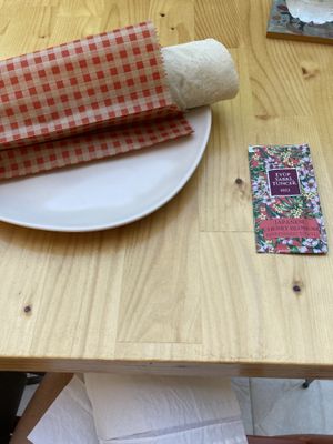 Tempeh wrap. Delicious!  at Pumpkin Cafe in Antalya