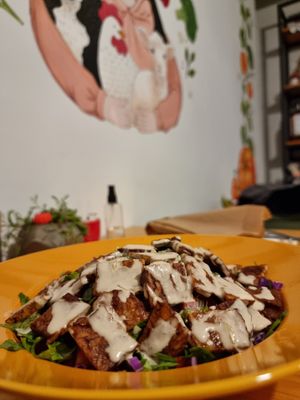 Salad #Veganuary at Pumpkin Cafe in Antalya