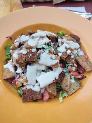 Tempe salad at Pumpkin Cafe in Antalya