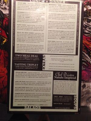 Aug 10, 2016 menu at Eden Alley Cafe in Kansas City