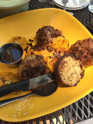 Orange chocolate fresh toast pudding  at Eden Alley Cafe in Kansas City