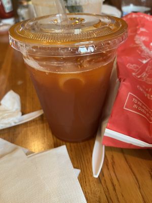 Thai iced tea  at Galanga in Bay Shore