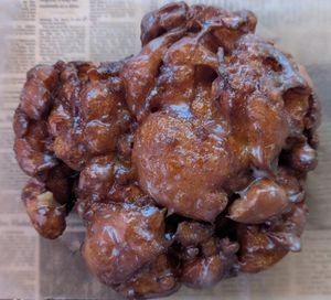 apple fritter at Voodoo Doughnut in Milwaukie
