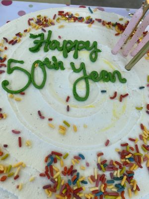 Funfetti cake  at Baked Vegan Sweets in Long Beach