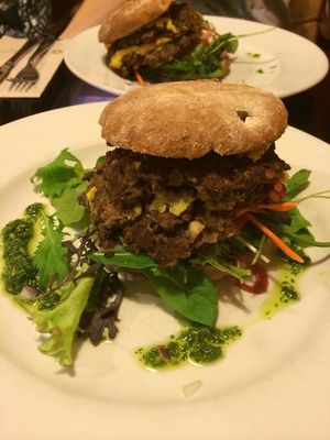 Walnut-Burger!  at Revel! in Auckland