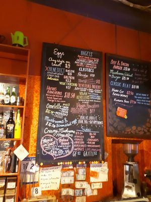 The menu at Revel! in Auckland