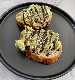 Avo toast  at FeelLove Coffee in Springdale