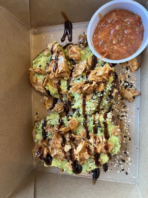 Coconut bacon avocado toast   at FeelLove Coffee in Springdale