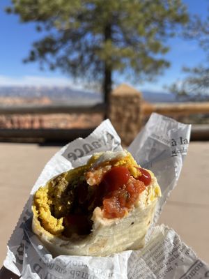 Vegan  burrito   at FeelLove Coffee in Springdale