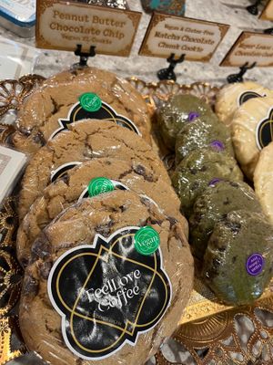 Vegan cookies at FeelLove Coffee in Springdale