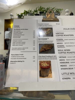 Menu  at 1 Oz Coffee in Mountain View