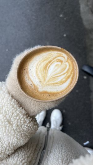 Latte (Brazil roast with oat milk)  at Stow 2 Go in Ljubljana