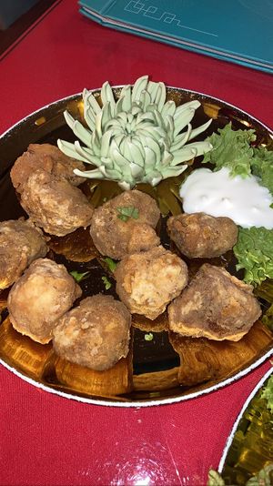 Monkey head mushrooms. Delicious  at Grand Vege 素膳 in Penang